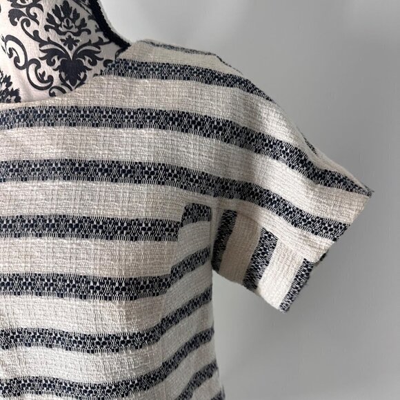 Sail to Sable STS Striped Tweed Shift Dress Size 8 | Nautical Coastal Style - Picture 12 of 16